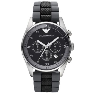 Emporio Armani Men's Black Chronograph Watch - AR5866